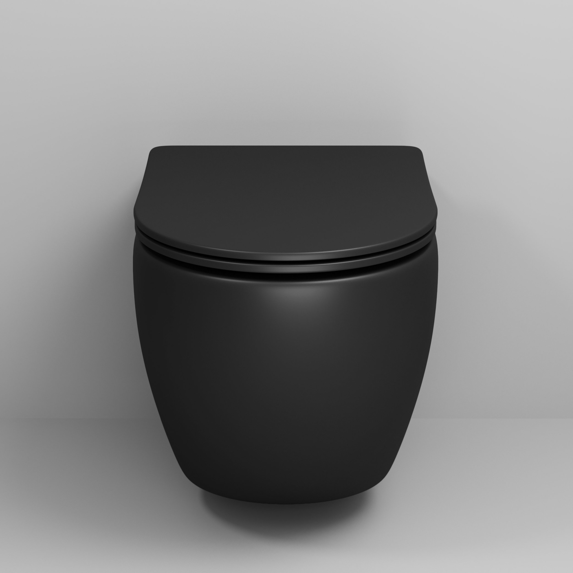 Унитаз gr-4411bms color (550*365*395) подвесной безободковый