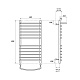 Полотенцесушитель электрический Point Альфа PN05148SPE П11 400x800 с полкой левый/правый, хром