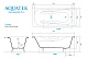 Ванна чугунная эмалированная AQUATEK AQ8070FH-00 ГАММА 1700x750 мм в комплекте с 4-мя ножками без ручек