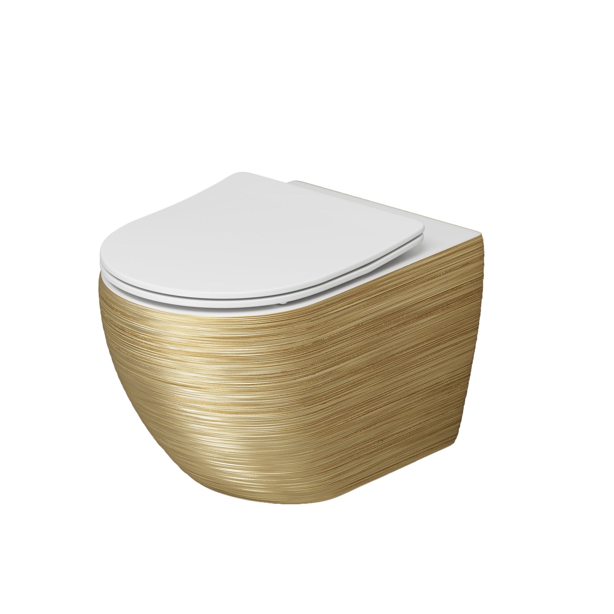 Унитаз gr-4411gws color (550*366*395) подвесной безободковый