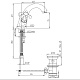 Смеситель Paini Ornellaia 87CR243KM для раковины с донным клапаном
