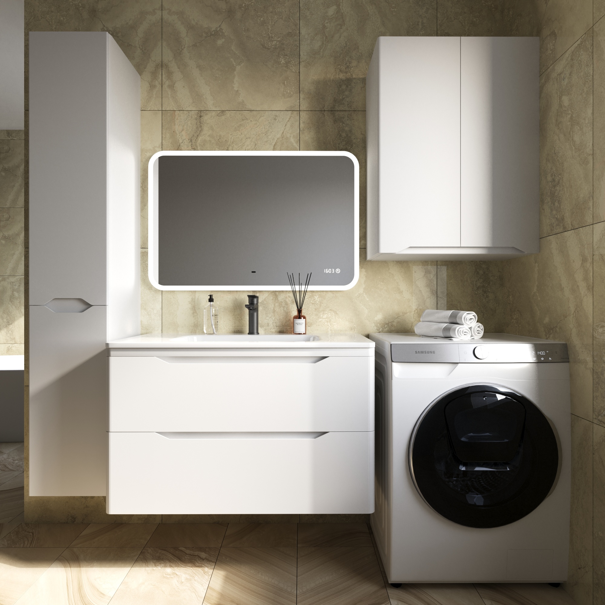 ПШ "Марелла мини 600" Люкс антискрейтч белый матовый, PLUS