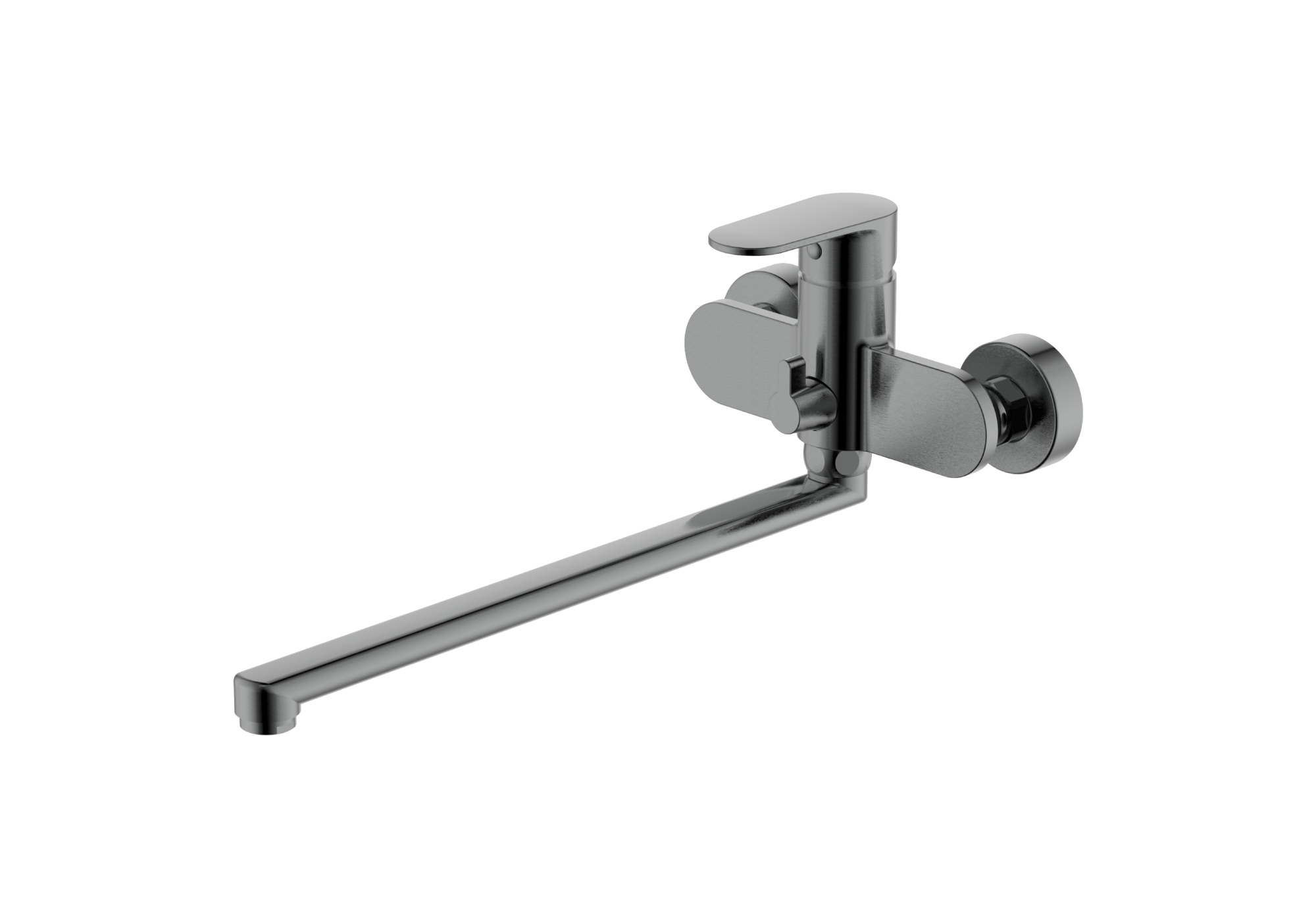 Смеситель Aquatek НИКА для ванны с длинным изливом AQ1842BGM    оружейная сталь