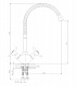 Смеситель для кухонной мойки Rossinka Q (Q02-75)