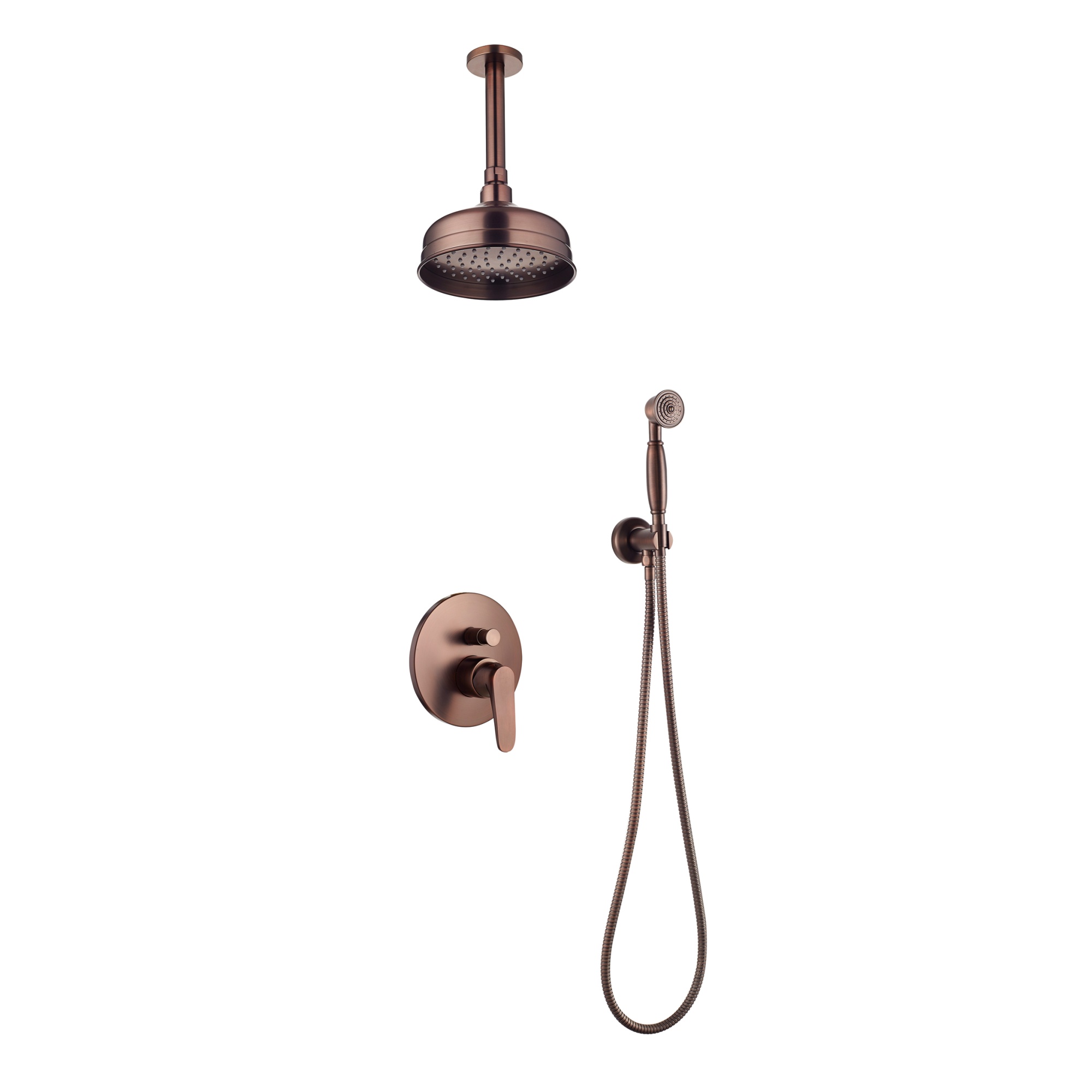 Семейный душ со смесителем встраиваемый Swedbe Terracotta 2553