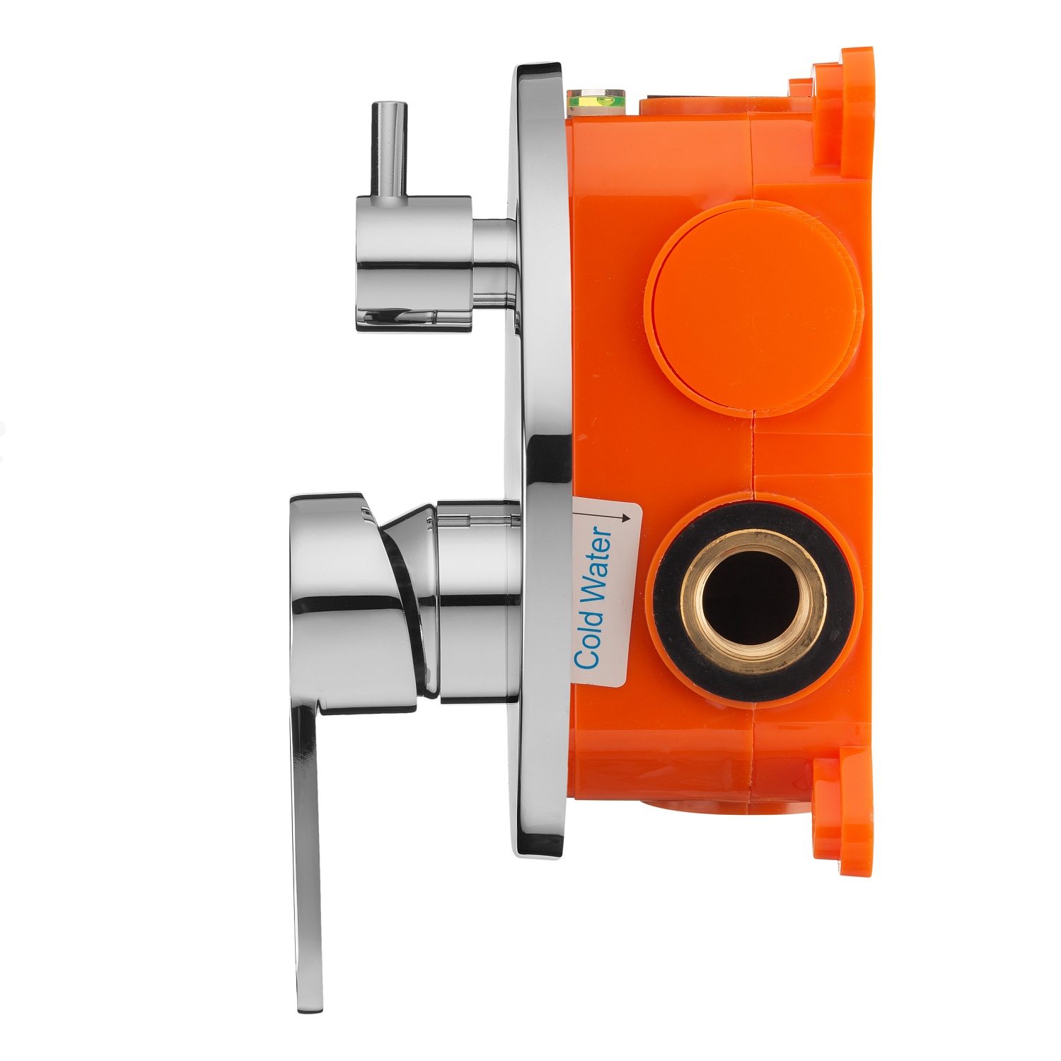 Смеситель встраиваемый подключение на 2 выхода в монтажном боксе Swedbe Platta 5518